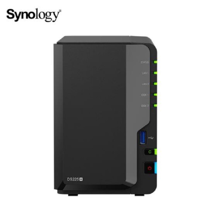 群晖(Synology)DS225+NAS配1块4TB 硬盘套装